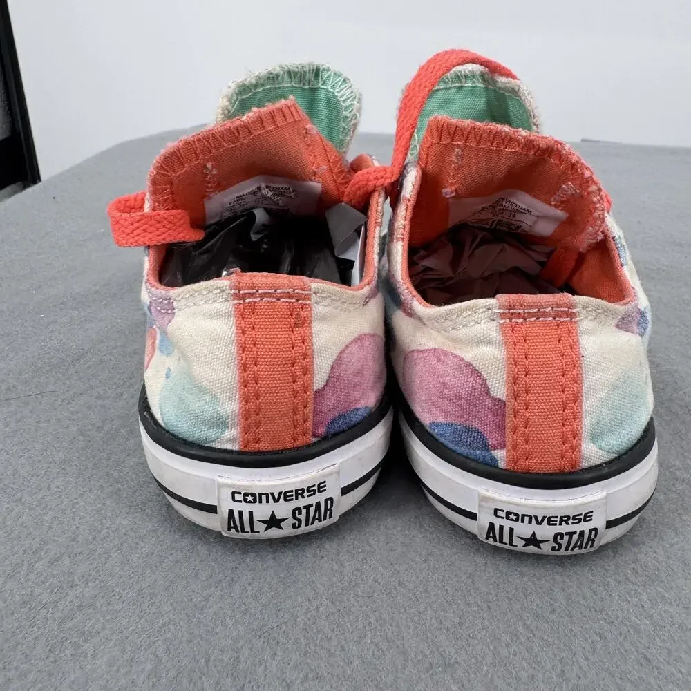 Converse All Star Shoes Infant‎ Size 7 Multicolor Polka Dot Low Top Sneakers